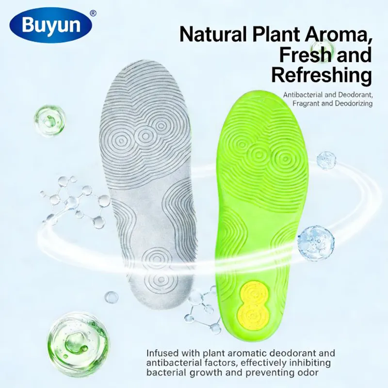 Лёгкие спортивные стельки Буюнь, тонкая модель с анатомической формой, подходят для различных беговых кроссовок (4)